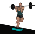 Calf Raise - Wall Single Leg Barbell